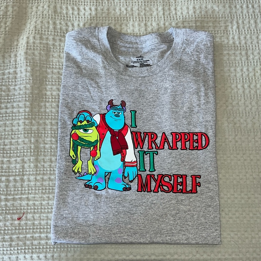 I wrapped it myself monsters Inc t shirt